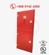double vertical fire hose cabinet